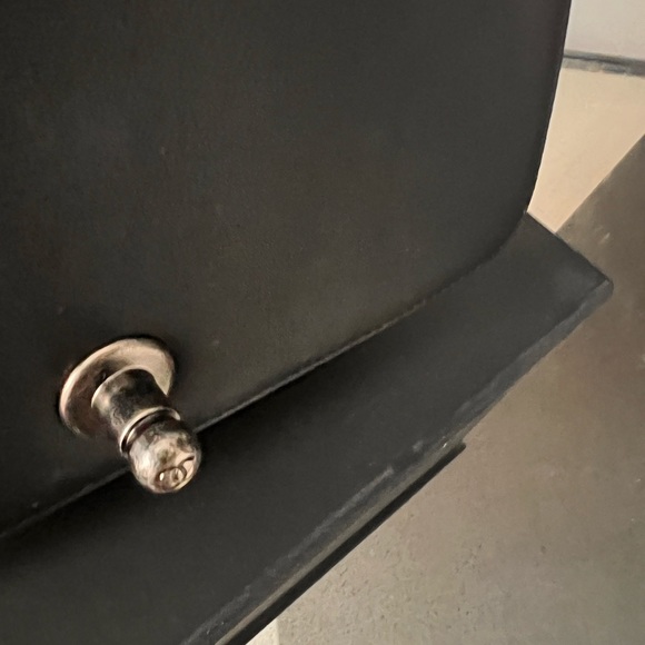 New Condition Authentic Chanel black Gun medal chain handbag with box - Picture 3 of 14